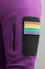 Särmä Rainbow flag patch, 77 x 47 mm. This colour variation of the merino hoodie doesn't exist, but we thought this looks fabulous!
