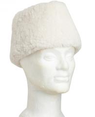 Finnish fur hat "Mannerheim", white, new. 