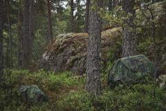 Särmä TST Backpack Rain Cover. On the left: 20L cover on a CP10 Mini Combat Pack, on the right a 120L cover on a RP80 recon pack.