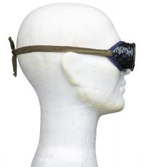 Soviet protective goggles, with dark lenses and cotton band, surplus.