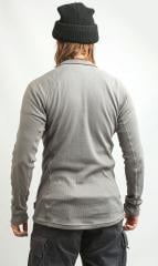 Dutch Turtleneck Shirt w. Zip, Gray, Surplus. The hem and sleeve lengths are generous, as should.