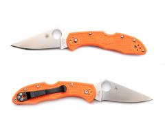 Spyderco Delica 4 Folding knife. The knife is very easy to spot in case you happen to misplace it.