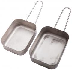 Dutch mess tin, stainless steel, surplus.