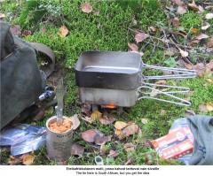 Dutch mess tin, stainless steel, surplus.