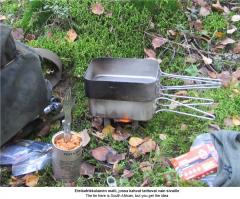 Dutch mess tin, stainless steel, surplus. 