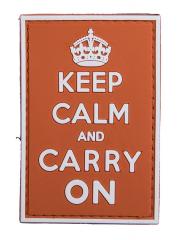 Keep Calm and Carry On PVC morale patch.