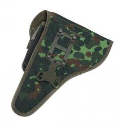 BW P1 holster, Flecktarn, surplus. BW belt attachment - this holster fits only the German combat belt.