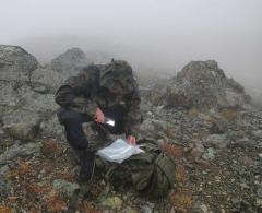 Särmä Zip-off trousers. Map-reading in the Rocky Mountains.