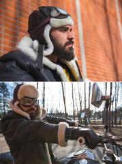 Soviet motorcycle goggles, surplus.