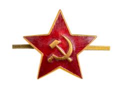 Soviet enlisted mens red star cockade. 