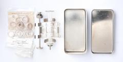 Czech surgeon's tin. The latest batch came with syringes - the exact model and condition will vary!