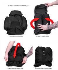 British Patrol Backpack, 30 liters, Black, Surplus. 
