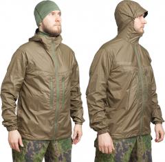 Särmä TST L3 Wind Jacket. The hood is sized to fit over a wool beanie or field cap. Correctly adjusted it does not hinder movement or interfere with your field of vision.