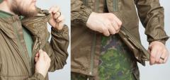 Särmä TST L3 Wind Jacket. Adjustable elastic drawcord in the hood and hem.