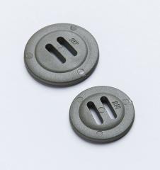2M Slotted button, 10 pcs.