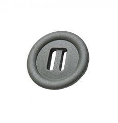 2M Slotted button, 10 pcs. 30 mm, green