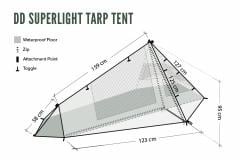 DD Hammocks SuperLight Tarp Tent. 