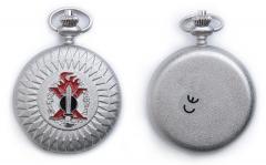 Italian wartime pocket watch, silver colour, repro.