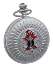 Italian wartime pocket watch, silver colour, repro.