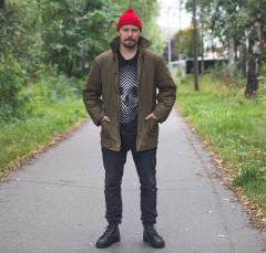 Soviet winter work jacket, brown, surplus.