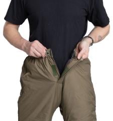 Särmä TST L3 Loft Pants. Fly with 25 mm slotted button and hook-and-loop.