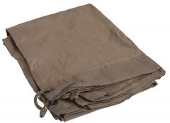 Austrian Shelter Half with Pegs and Poles, Olive Drab, Surplus.