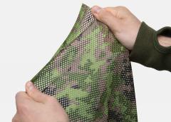 Foxa PES Net 260 Camo Mesh Fabric, M05 Woodland, by the meter.