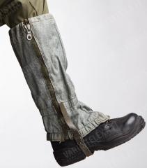 Swiss gaiters, grey, surplus.