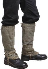 Swiss gaiters, grey, surplus.