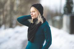 Särmä Large Square Scarf, Merino Wool.