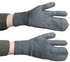 Swiss wool mittens with trigger finger, surplus. 