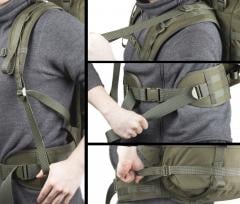 Savotta Jääkäri L rucksack. Fully adjustable for ergonomics and stability.