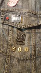 Finnish character insignia, metal, surplus.