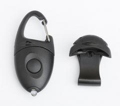 Princeton Tec Impulse flashlight. Change between the carabiner or hat clip as necessary