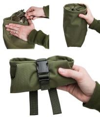 Särmä TST Dump pouch. A common zip-tie can be inserted into the pouch to act as a stiffener.
