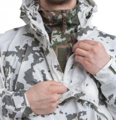Särmä TST L7 Camouflage Anorak. Zippered collar.