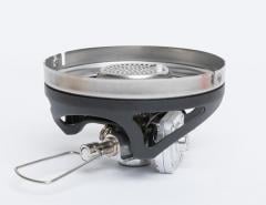 Jetboil MicroMo Camping Stove, Carbon. The regulator is fairly close to the hot spot to improve performance in the cold
