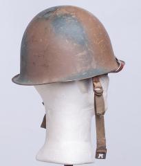 SADF M63 steel helmet, camo painted.