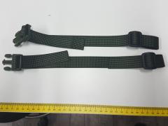 Two similar straps and a measuring tape.