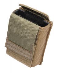 Eagle Industries SCAR-H (MP1) Fort Bragg Magazine Pouch, Coyote Brown, surplus. Lined and stiff construction for smooth and fast reloads.