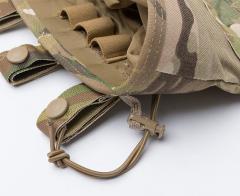 Eagle Industries MOLLE Multi Purpose Roll Up Dump Pouch, Multicam, surplus. Elastic drawcord & cordlock adjustment.