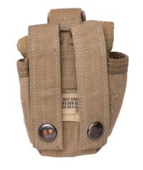 USMC MOLLE hand grenade pouch, Coyote Brown, surplus.