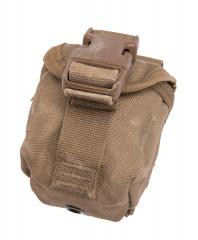 USMC MOLLE hand grenade pouch, Coyote Brown, surplus.