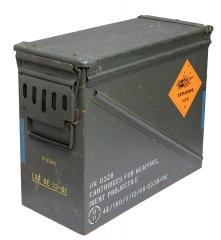 US ammunition box, 30 mm, surplus US ammunition box, 30 mm, surplus