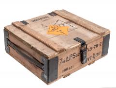 Polish wooden ammo crate, 7,62 mm, surplus Polish wooden ammo crate, 7,62 mm, surplus