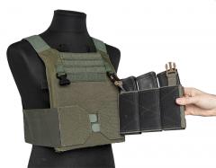 Esstac Daeodon Front Panel Pouches, Triple 556.