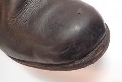 Soviet officer's field boots #6. There's a small piece missing from the right toe.