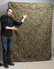 US "Woobie" Poncho Liner, surplus. Marpat/Coyote Tan model.