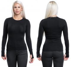 Särmä Women's Merino Shirt. Person height / chest: 175 / 94 cm, shirt size: XS.