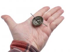 Soviet officer's cockade, metal, subdued, surplus.